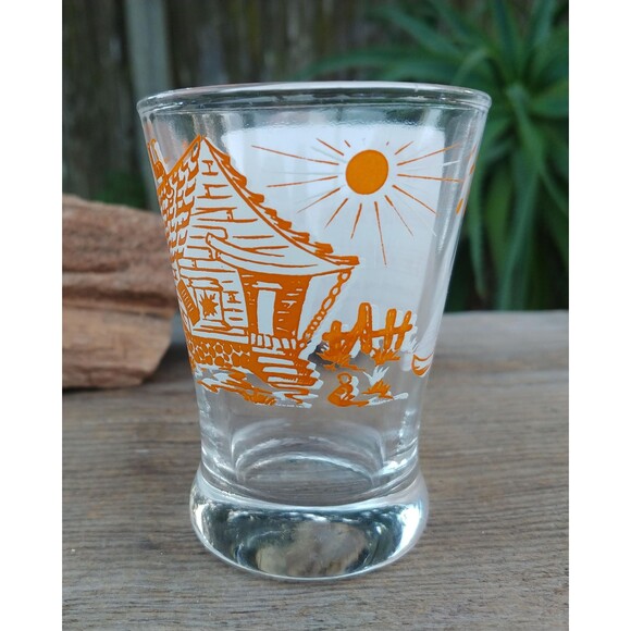Vintage Classics Folk Song Themed Shot Glass Set, 4 Retro Cocktail Glasses - Picture 15 of 16